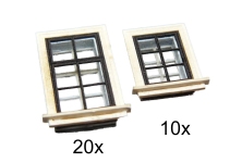 Igra Model 120005 00 - TT - Fenster groß  - weiß (30 Stück)